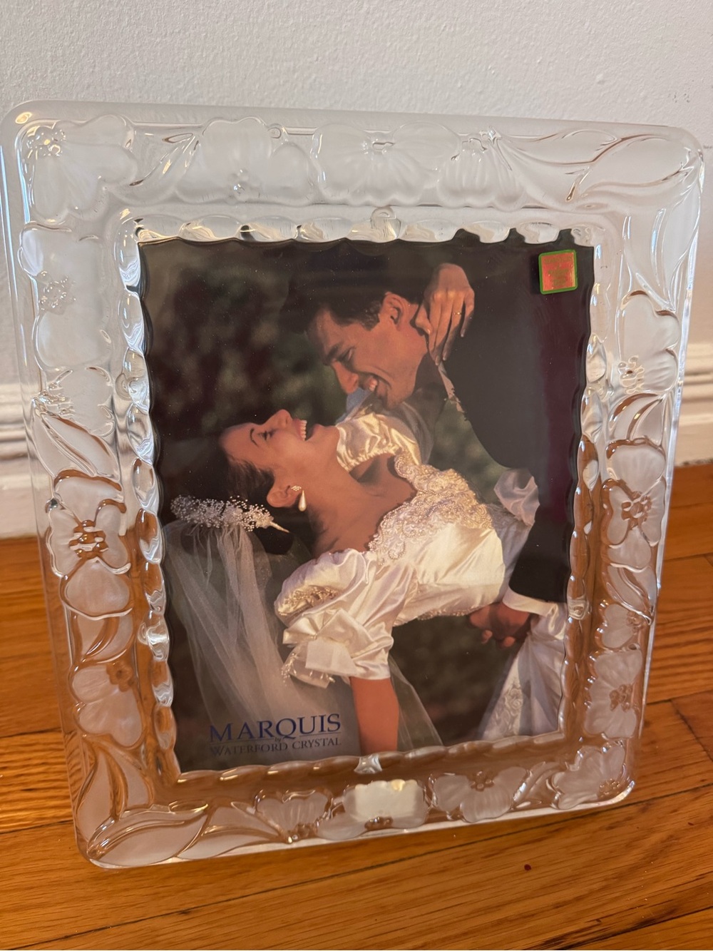 Marquise Clear Floral Crystal Picture Frame - Clear